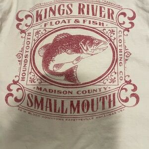 Houndstooth brand long sleeve tee